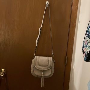 Taupe Shoulder Purse—Would go great with the Shoedazzle boots I also have posted